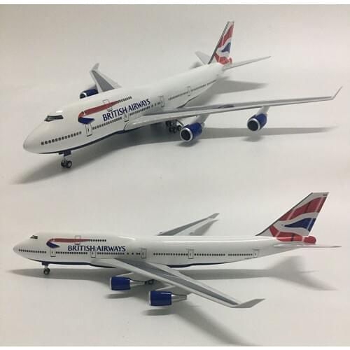 1/160 Scale 50.5CM BRITISH Airline Airplane Airbus 380 A380 Boeing b747 Model W Light and Wheel Diecast Plastic Resin Planes