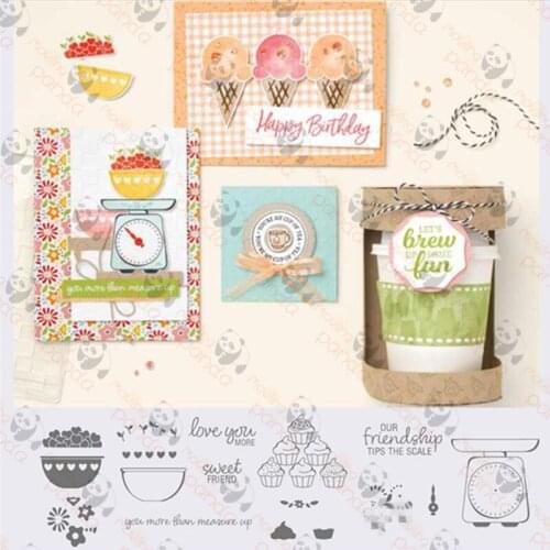 MEASURE OF LOVE Metal Cutting Dies and Stamps Stencils for Card Making Decorative Embossing Suit Paper Cards Stamp DIY