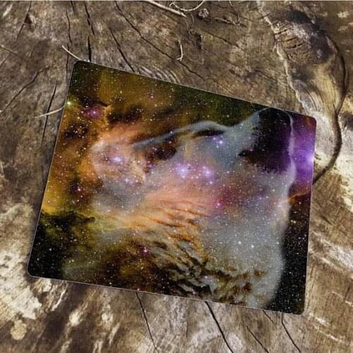 Wolf Starry Sky Metal TIN SIGN Wall Plaque Home Decor