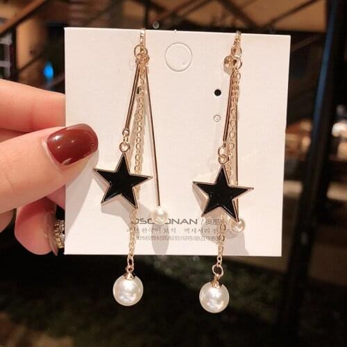 Fashionable Earrings Heart Pendientes Pearls Geometric Clip Ear Ladies Jewelry Simple Personality Gift Prevent Allergy SMT0018