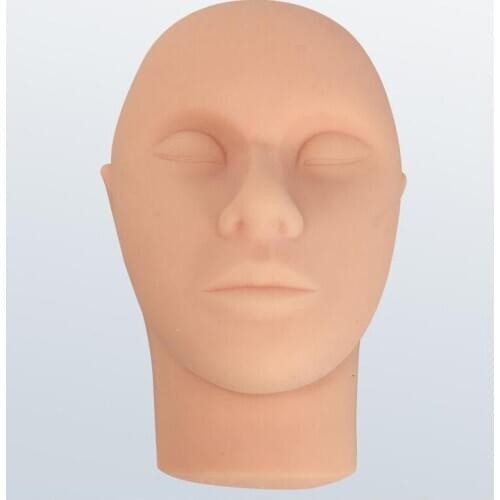 Soft silicone head model micro-plastic line carving facial nerve and blood vessel simulation facial beauty injection suture mode