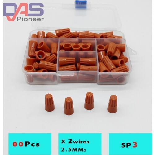 SP3 Orange Wire Connectors AWG22-18 screw on wire connector nut