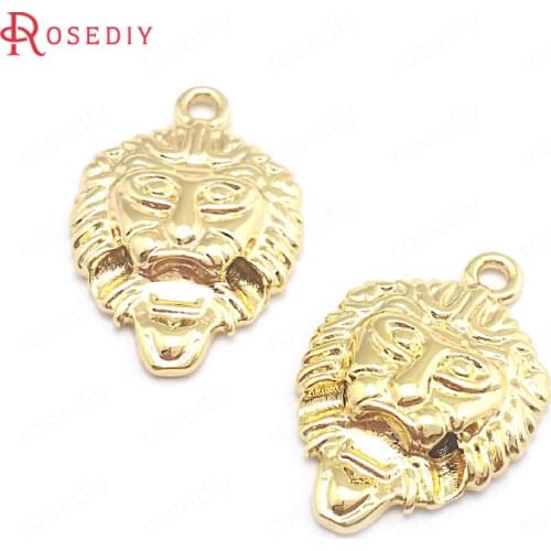 40388)6PCS 22.4x14.8MM 24K Gold Color Brass Orangutan Charms Pendants Jewelry Making Supplies Diy Findings Accessories