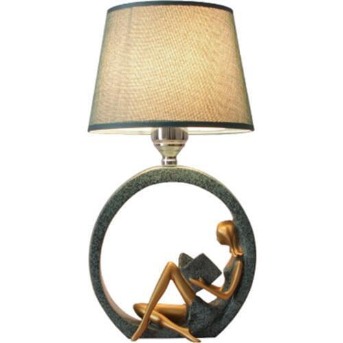 Simple Modern European Bedroom Bedside Desk Lamp Hotel Study Reading Desk Light Free Shipping