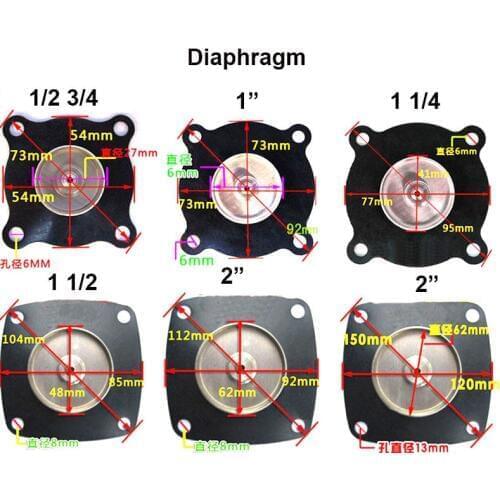 Directly Action Type Diaphragm DN15 20 solenoid Valve Special-purpose 4 Part Seal Ding Qing Rubber 1/2 Goods In Stock