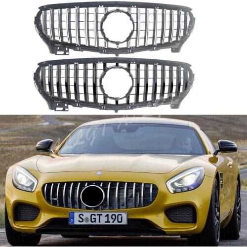 Car Front Racing Facelift Grill Upper Bumper Grilles For Mercedes-Benz AMG GT Coupe 2015-2017