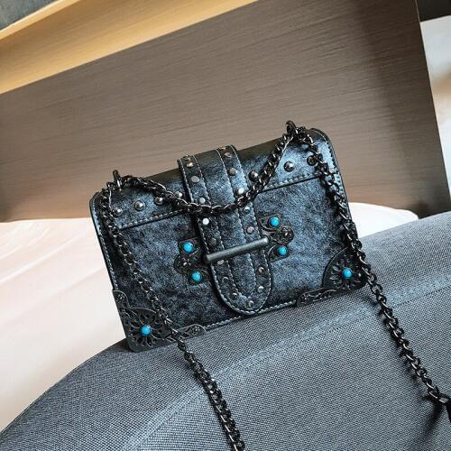 HANSOMFY Luxury Handbag Designer Bags For Women 2019 Leather Clutch Purse Chain Ladies Shoulder Messenger Bags Sac A Main MQ-95