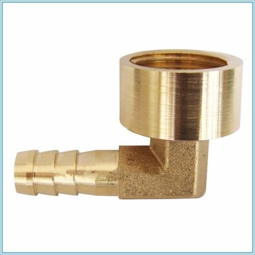 8~16mm Hose Barb x 1/2" Female Thread 90Degree Elbow Brass Barbed Fitting Coupler Connector Adapter For Fuel Gas Water Copper