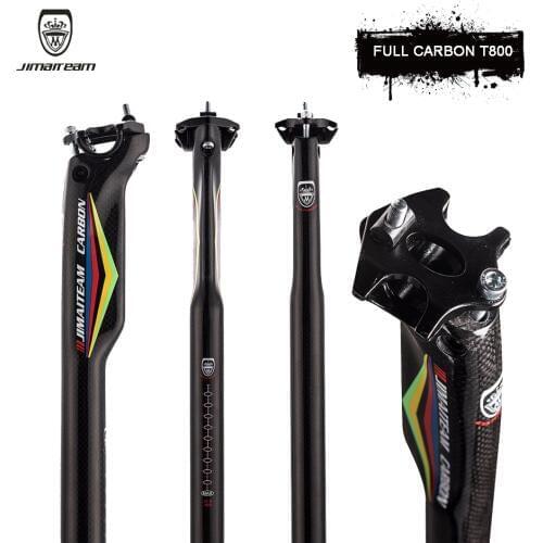JIMAITEAM Bicycle Seatpost Mountain Bike Seatpost Road Bike Seatpost Carbon Fiber Seatpost Bicycle Accessories