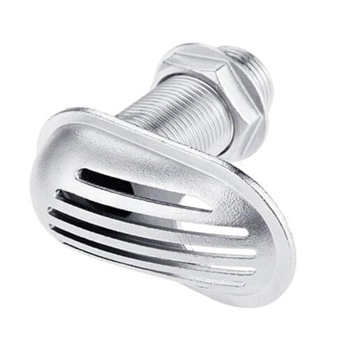 1X 32mm Stainless Steel 316 Boat Intake 1xStrainer Thread Thru-Hull Pump Hose Fitting Water Outlet Hose Pipe Marine Accessories