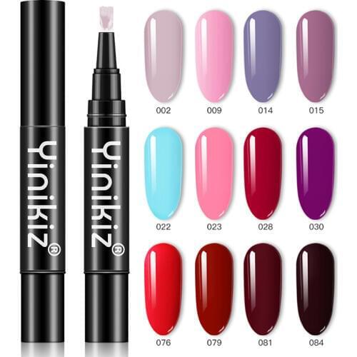 1pc 5ml Nail Polish Gel Pen needs UV LED white hardening treatment for the latest art Gel Lacquer Paint Nail Gel 18 Colors TSLM1