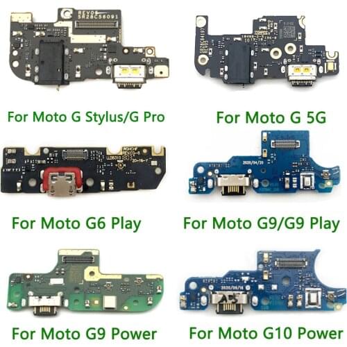 5Pcs Charger Board PCB Flex For Motorola Moto G4 G5 G6 G3 X4 E5 E6 Play E7 Plus USB Port Connector Dock Charging Ribbon Cable