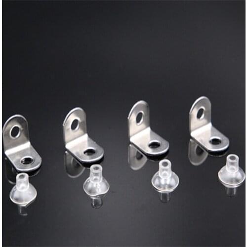 10pcs Thickened pure stainless steel glass plate support partition bracket glass bracket cabinet corner code