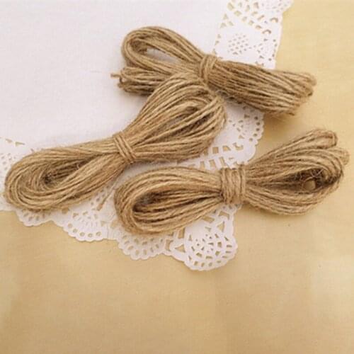 20 Meters Diy Jewelry Accessories Twine Fine Hemp Rope Hand Woven Tag Decorative Rope Retro Thick Rope Bundle Gift Package