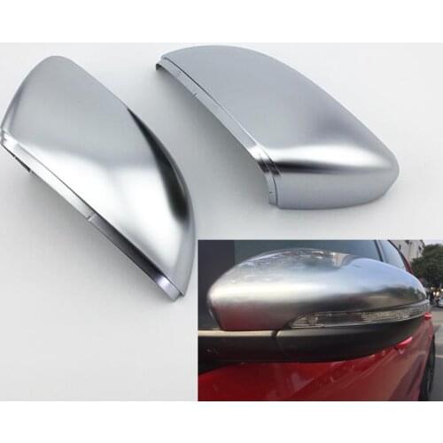Car Mirror Cover For VW Golf MK6 VI 6 Touran 2011-2015 Matte Chrome Silver Rearview Mirror Cover Protection Cap Car Styling