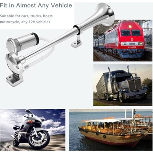 178DB Car Horn Super Loud Trumpet Air Horn Compressor Relay Wiring Harness For Truck Boat Train Horn Hooter Auto Sound Signal