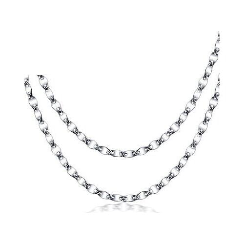 New Solid Platinum 950 Brilliant Anchor Link Chain Necklace 45cm Length