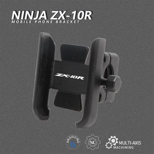 For Kawasaki Ninja ZX-10R ZX10R 2004-2021 2020 Motorcycle CNC Aluminum Alloy Handle Bar Mobile Phone Bracket GPS Stand Holder