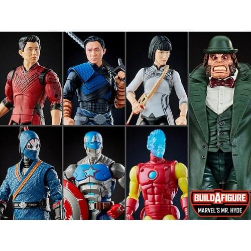 Hasbro Marvel Shang-Chi Legend of The Ten Rings Wenwu Xialing Death Dealer Tony Stark Civil Warrior Mr.Hyde Model Action Figures