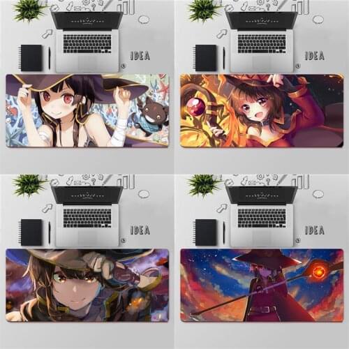 FHNBLJ Top Quality Anime Konosuba Megumin Rubber Mouse Durable Desktop Mousepad Free Shipping Large Mouse Pad Keyboards Mat
