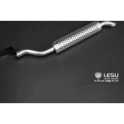 LESU Metal Rear Exhaust Pipe C 193MM for 1/14 RC DIY Tmy Truck Car Model TH09779