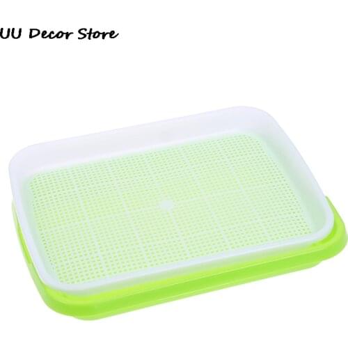 1 Set Seedling Tray Plastic Double-Layer Seedling Nursery Tray Hydroponics Basket