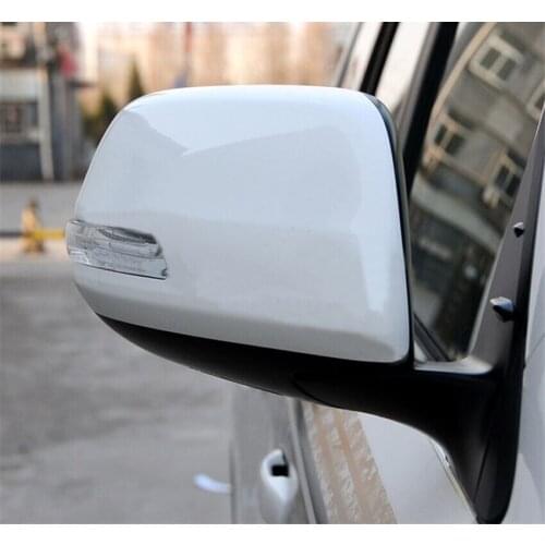 For Toyota Land Cruiser LC200 2008-2015 2pcs White Car Body Rear View Door Side Mirror TRIM