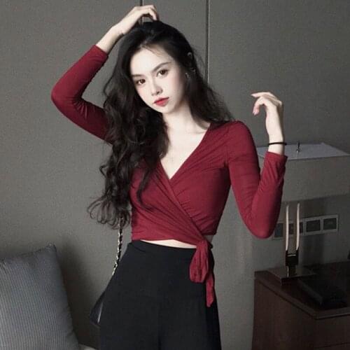 2020 new Sexy Sweet Women Ladies Spring Loose Tops Long Sleeve Solid T Shirt Casual Plus Size
