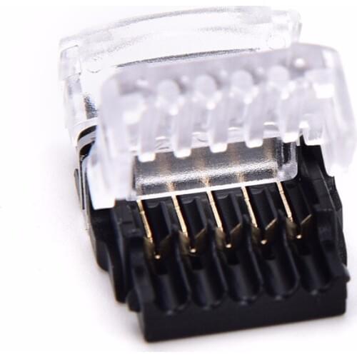 ZLinKJ New 5 Pin Waterproof IP65 5050 LED Tape Light Connection Conductor LED Strip to Wire Connector for 12mm RGBW RGBY