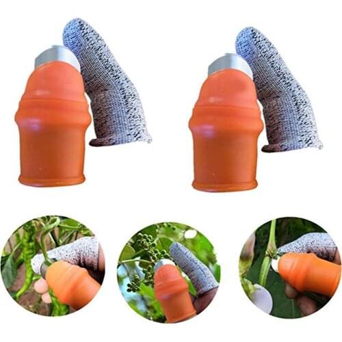 New Plucking Device Thumb Knife For Cutting Vegetables Knife Agricultural Long short Finger S/M Style and Z2F2