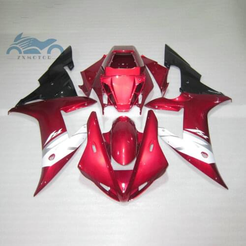 Upgrade your motorcycle fairing Kits fit for YAMAHA 2002 2003 YZFR1 02 03 YZF R1 sports fairings red white body parts RG20