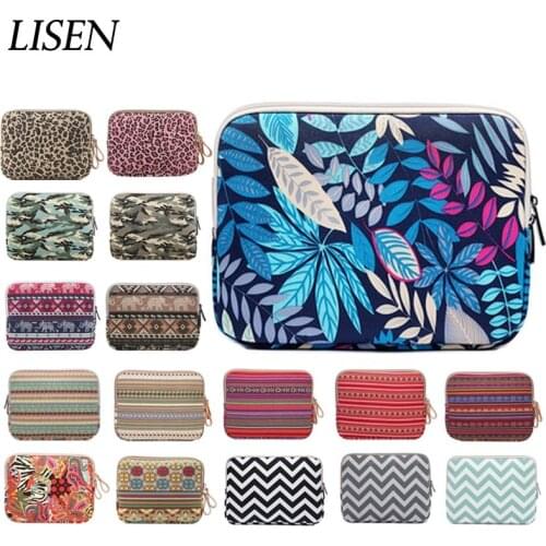 2018 new fashion Sleeve case canvas stripe for Apple ipad 2 3 4 9.7 ipad air 1 2 ipad pro 10.5 inch protective pouch tablet bag