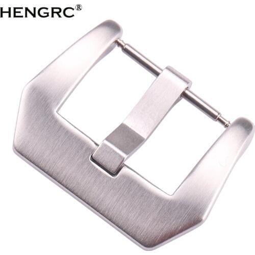 Solid Stainless Steel Watchbands Pin Buckle Silver Black Women Men Metal Strap Belt Clasp 20mm 22mm 24mm Watch Accessories