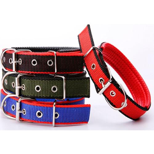 Adjustable Comfortable Nylon Dog Collar For Small/Medium/Large Dogs Pet Neck Strap Safety Perros Accesorios Coleira Cachorro