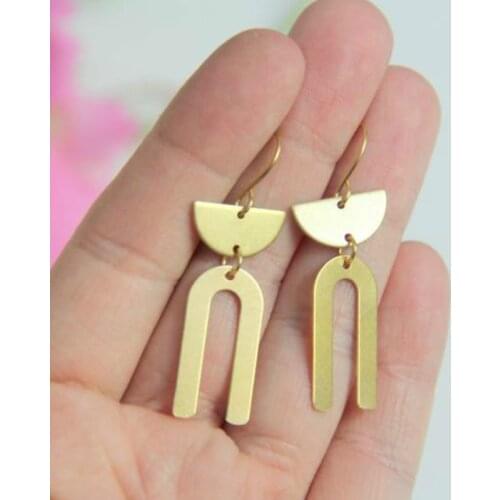 Celestial Moon Phase Earrings, moon and sun, textured silver boho witchy jewelry