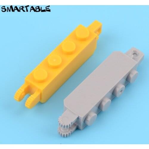 Smartable Hinge Brick 1x4 Locking Double Building Blocks MOC Parts Toy Compatible Major Brands 30387 / 54661 15pcs/Lot