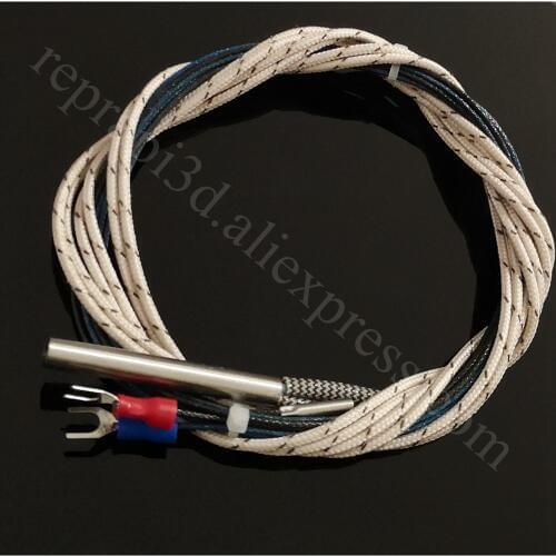 SuperVolcano 80W Heater 12V or 24V + PT100 Temperature sensor for 3D Printer Super Volcano Hotend use