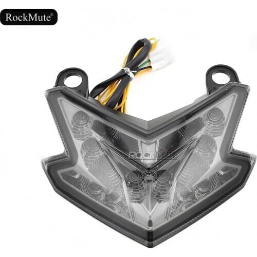 LED Tail Light For Kawasaki Z125/PRO 2016-2019, Z800 2013-2016, ZX-6R Ninja 2013-2018 Integrated Rear Brake Turn Signal Blinker