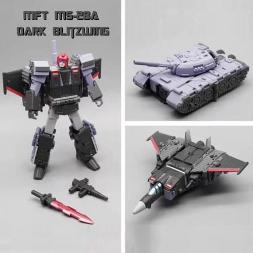 Transformation MFT MS28A MS-28A Thunderbolt Triple Changers G1 Dark Version Blitzwing Action Figure Robot Toys
