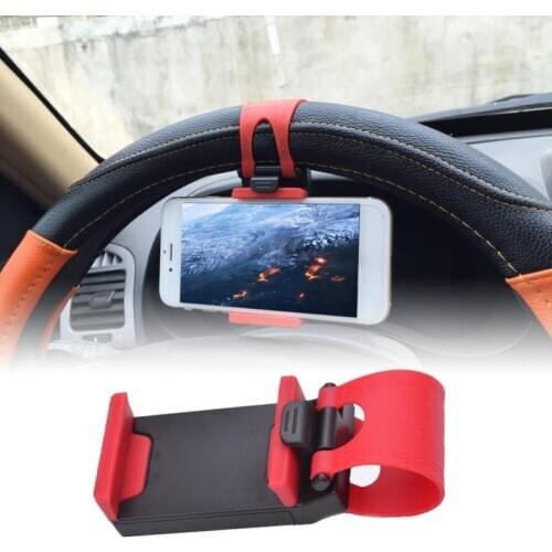 Universal Phone Holder Car Steering Wheel Hanging Buckle Mobile Phone GPS Holder Bracket держатель для телефона soporte movil