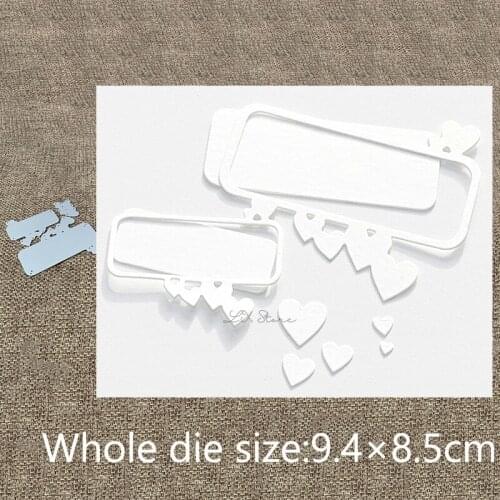 XLDesign Craft Metal Cutting Die stencil mold heart frame decoration scrapbook Album Paper Card Craft Embossing die cuts