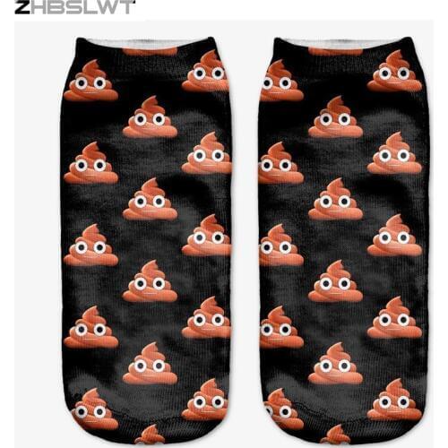 ZHBSLWT Women Socks Animal Different Patterns Fashion Hot sale Casual Cute Character Polyester Socks 3D Print Socks For