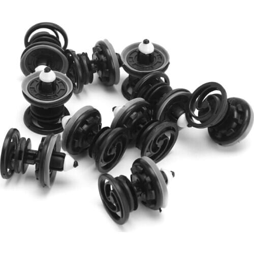 10 Pcs Car Interior Door Trim Panel Push Fastener Clips For Passat Golf