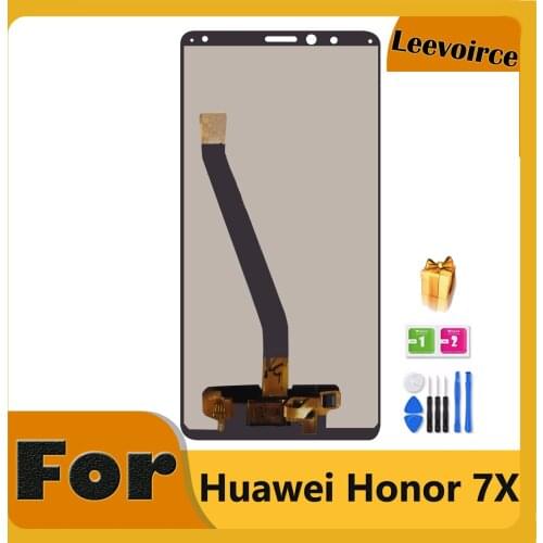 100% Tested 5.93'' LCD For HUAWEI Honor 7X LCD Display Touch Screen Digitizer With Frame For Huawei Honor 7X LCD Replace Parts