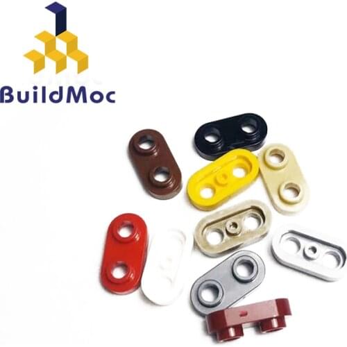 BuildMOC 35480 Plate 1 x 2 Rounded with 2 Open Studsr For Building Blocks Parts DIY LOGO Educational
