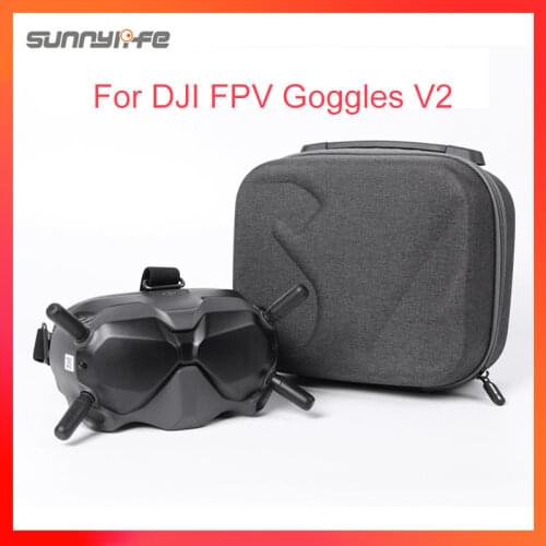For DJI Sunnylife FPV Goggles V2 Storage Bag Suitcase For DJI FPV Flight Glasses V2 Drop Protection Package Accessorie Case