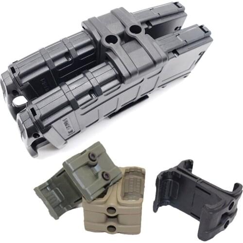 Gun Rifle Dual Magazine Coupler for AR15 M4 MAG59 Airsoft Mag Coupler Clamp Parallel Link Clip Speed Loader Parallel Connector