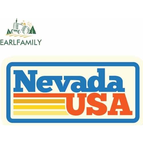 EARLFAMILY 13cm x 6.5cm For Nevada Usa Anime Wrap Sticker Vinyl Decal Sticker Truck Pinup Digitally Printed Personality Sticker