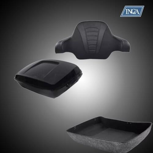 INCA Customization Motorcycle Adaptations Accessory Short Tailstock box with backrest for classical glide 14-20