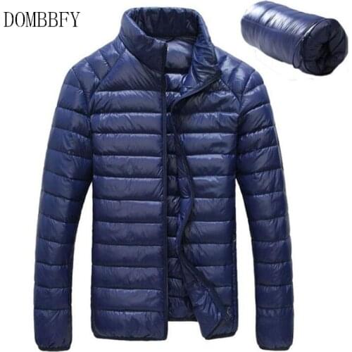Fashion White Duck Down Mens Winter Jacket Ultralight Down Jacket Casual Outerwear Snow Warm Fur Collar Coat Parkas Overcoats